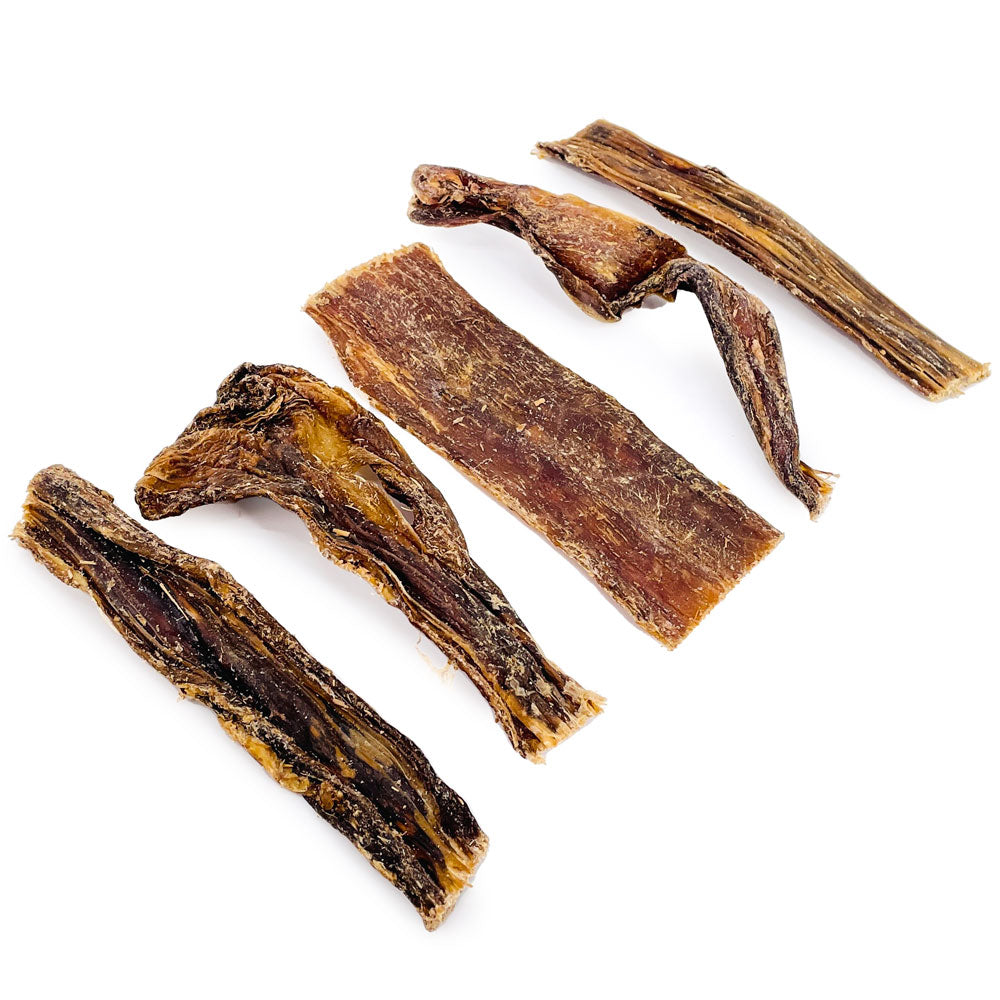 Beef Jerky Gullet Sticks for Dogs, 2 Pounds - Premium Dog Taffy Chews, Healthy Joint Glucosamine Jerky, Puppy Teething Treat, Beef Esophagus Dog Treats, Chondroitin Joint Support 